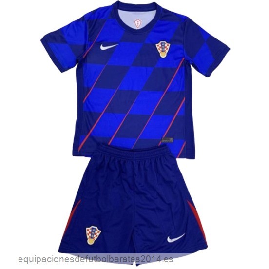 Nuevo 2ª Conjunto De Hombre Croacia 2024 Azul Baratas